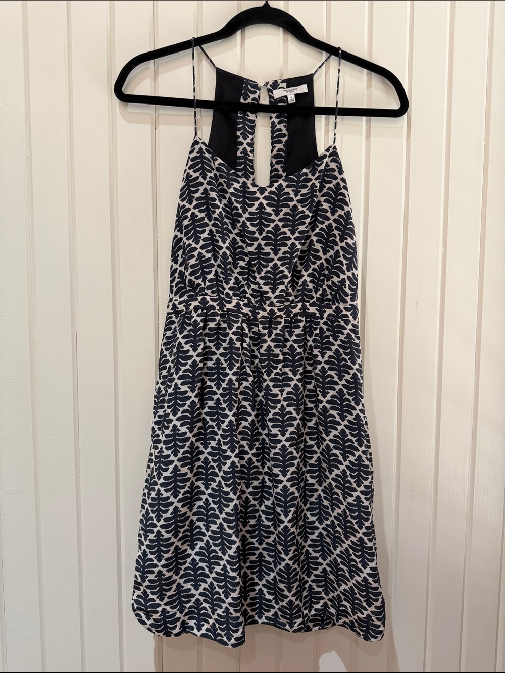 Madewell Printed Spaghetti Strap Mini Dress